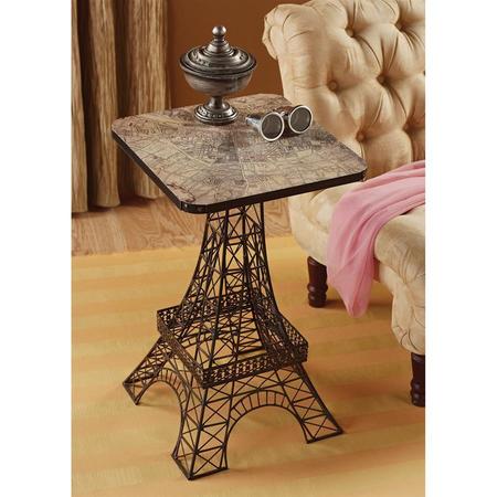 DESIGN TOSCANO Tour Eiffel Sculptural Metal Side Table MH20656